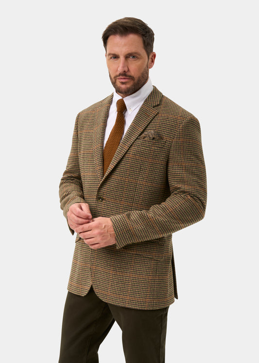 Surrey Men's Tweed Lined Blazer In Sycamore - Regular Fit