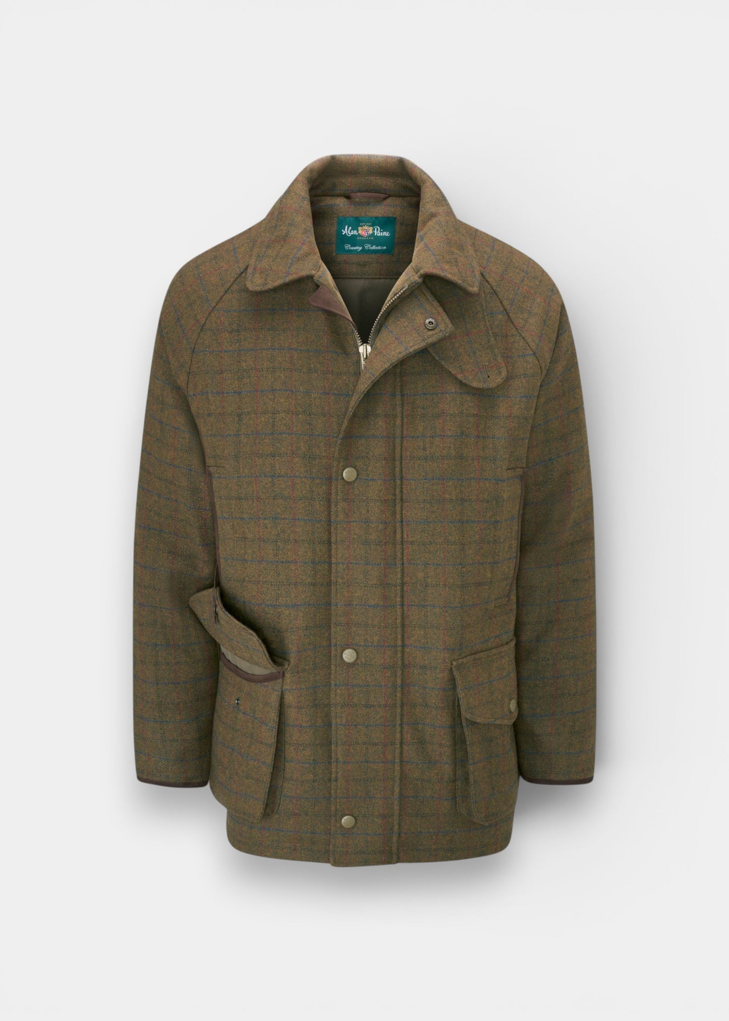 Surrey Men's Tweed Waterproof Coat in Moor  -  Shooting Fit