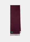 Bufanda Lisa de Cachemira para Hombre Risbury en Burdeos.
