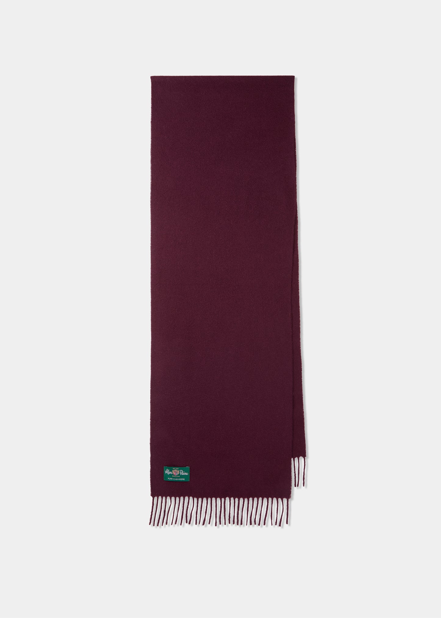 Bufanda Lisa de Cachemira para Hombre Risbury en Burdeos.
