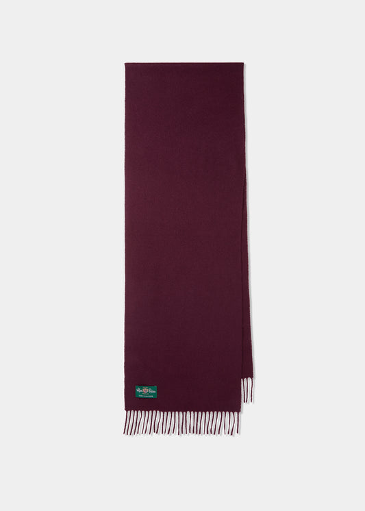 Bufanda Lisa de Cachemira para Hombre Risbury en Burdeos.
