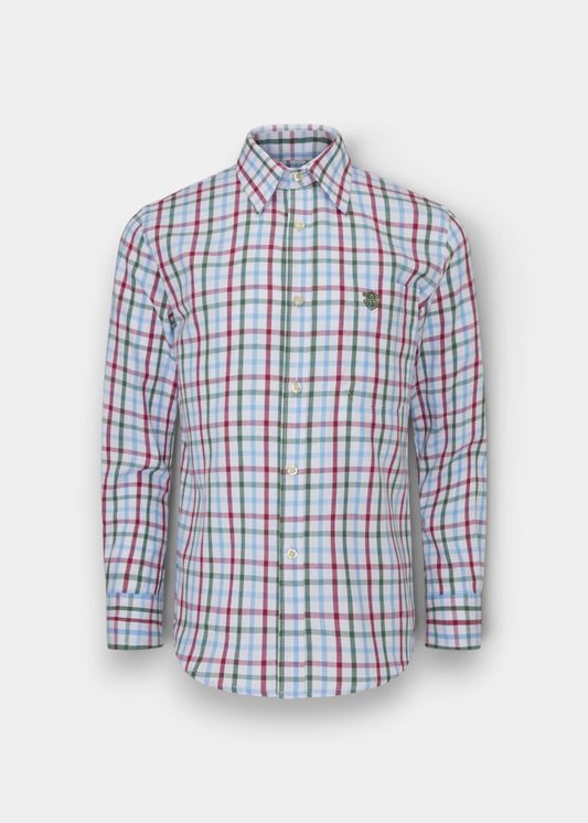 Ilkley Children's Check Country Shirt In Wine