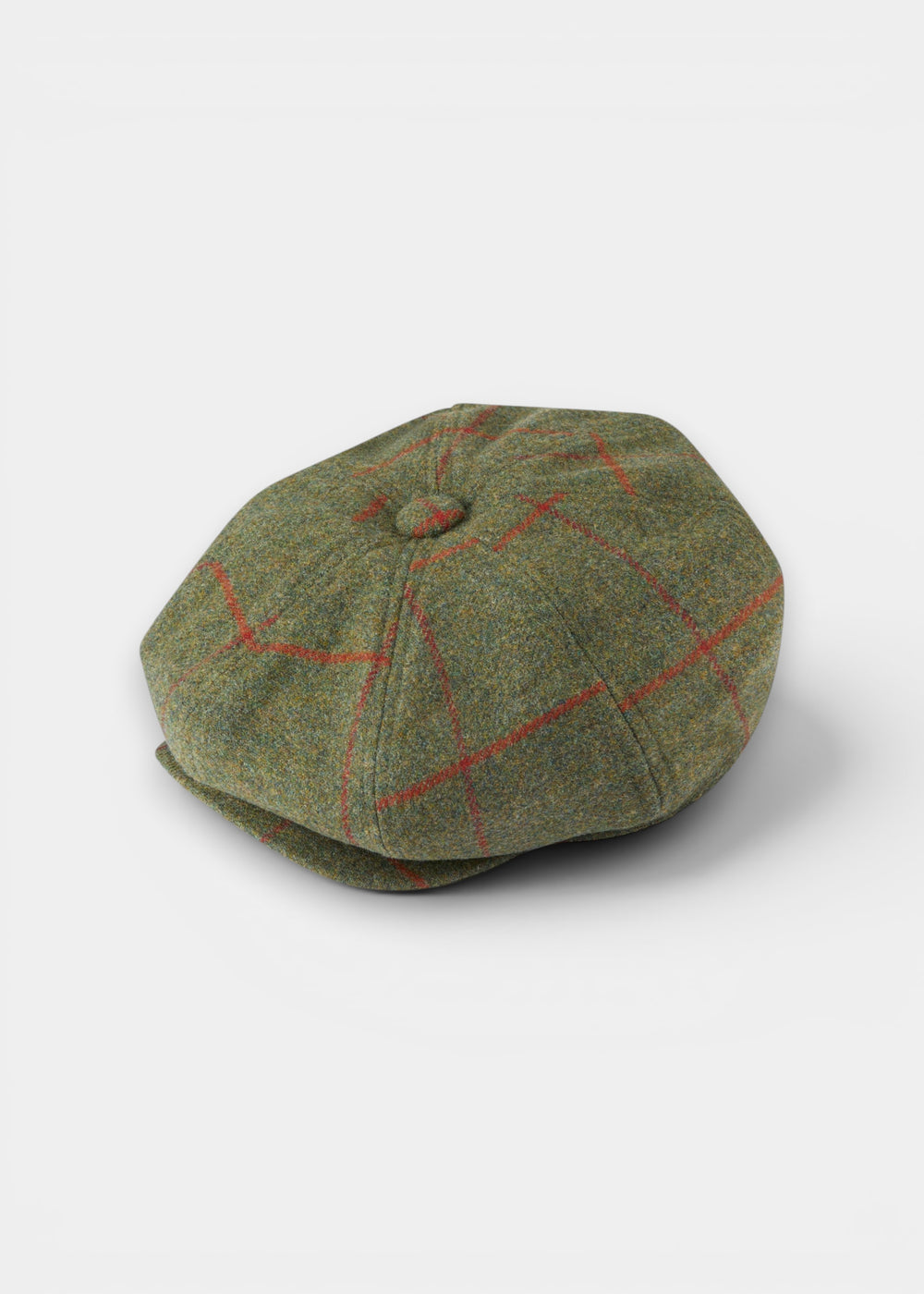 Combrook Men's Tweed Water Resistant Bakerboy Cap in Reed  -  Regular Fit