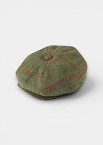 Combrook Men's Tweed Water Resistant Bakerboy Cap in Reed  -  Regular Fit