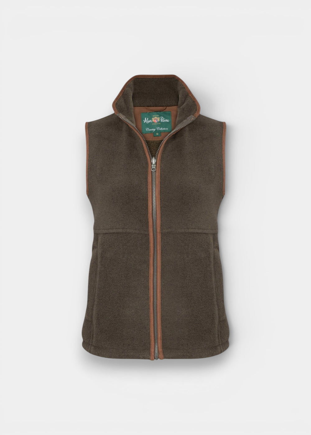 Aylsham Ladies Fleece Gilet In Green - Regular Fit