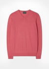 Men's Cotton Cashmere V-Neck Jumper In Swizzle