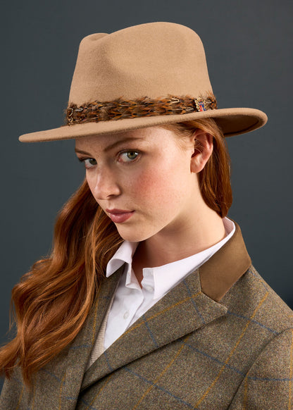 Sombrero Fedora Richmond para mujer en visón
