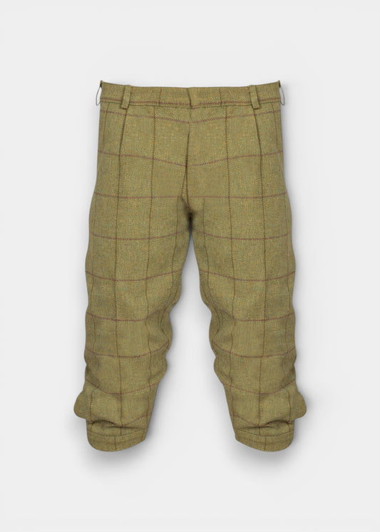 Rutland Men's Tweed Water Repellent Shooting Breeks in Lichen  -  Regular Fit