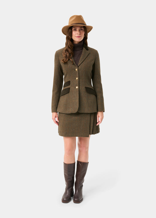 Surrey Ladies Tweed Water Repellent Blazer in Field Maple -  Regular Fit