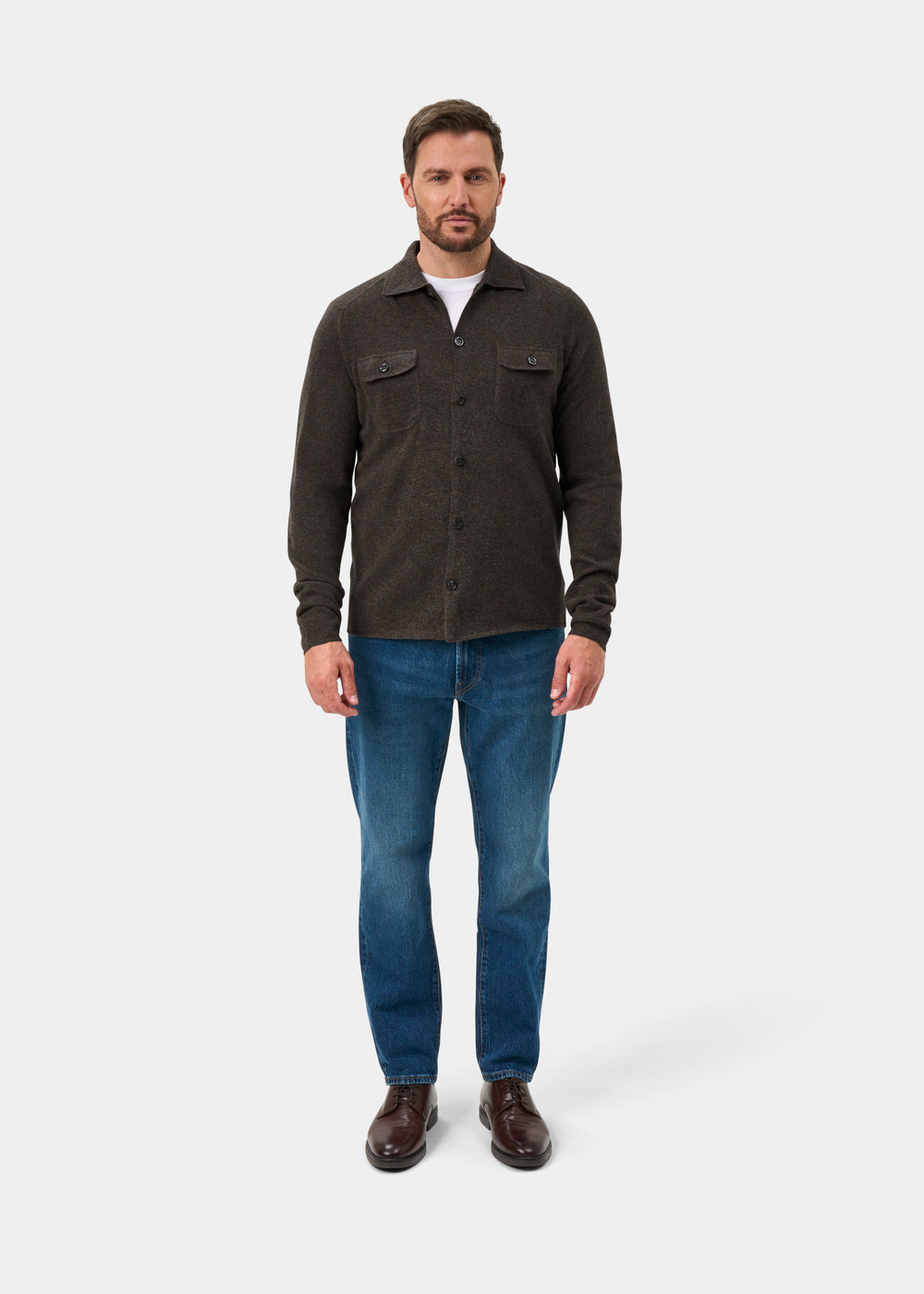 Tore Men's Knitted Geelong Shirt In Cask - Regular Fit